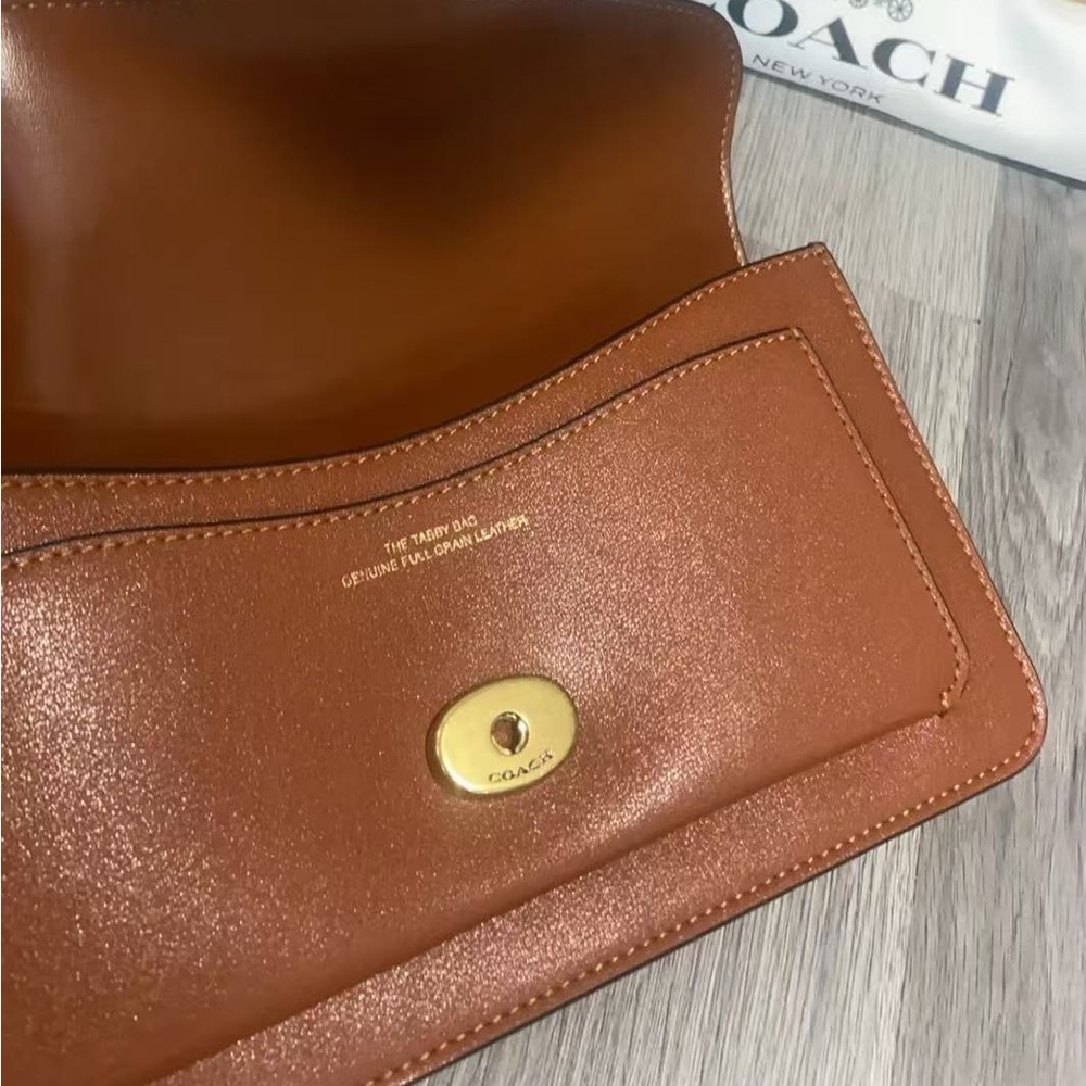 Coach Rust Brown Leather Tabby 26 Shoulder Bag - Picture 9 of 9